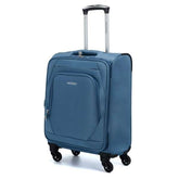 Maleta Boston pequeña azul frontal